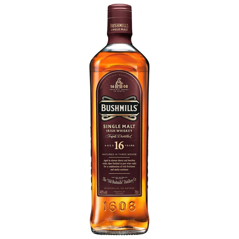 Bushmills Single Malt Irish Whiskey Triple Distilled 0,7l